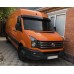 Козырек на лобовое стекло на раме V2 (черный глянец, 5мм) для Volkswagen Crafter 2006-2016 гг