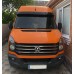 Козырек на лобовое стекло на раме V2 (черный глянец, 5мм) для Volkswagen Crafter 2006-2016 гг