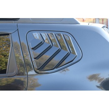 Накладки на задні вікна EuroCap (2 шт, ABS) для Renault Duster 2008-2017 рр