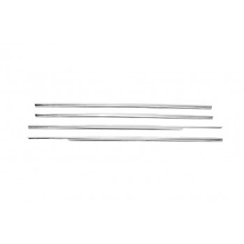 Зовнішня окантовка вікон (4 шт, нерж) для Honda Civic 1995-2001 рр