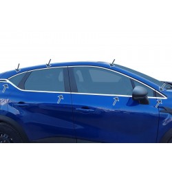 Полная окантовка окон (16 шт, нерж.) для Renault Captur 2019- гг