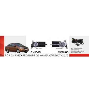 Комплект протитуманок (Sedan) для Chevrolet Aveo T250 2005-2011 рр