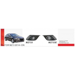 Противотуманки (2 шт, галогенні) для Mazda 3 2013-2019 рр