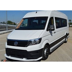Накладка лип на передний бампер (под покраску) для Volkswagen Crafter 2016- гг