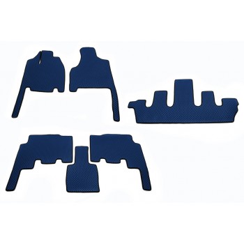 Коврики (3 ряда, EVA, синие) для Chrysler Voyager 2001-2007 гг