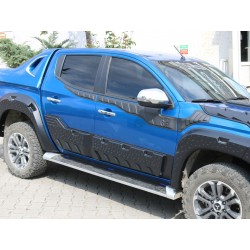 Молдинг двери EuroCap (6 шт, ABS) для Fiat Fullback 2016- гг
