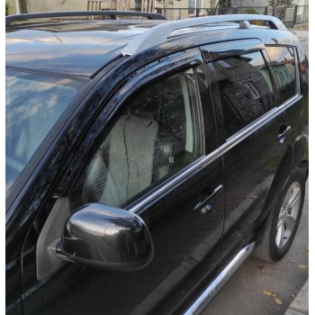 Ветровики (4 шт, HIC) для Peugeot 4007