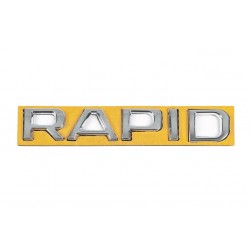 Напис Rapid (130 мм на 22мм) для Skoda Rapid 2012-2019 рр