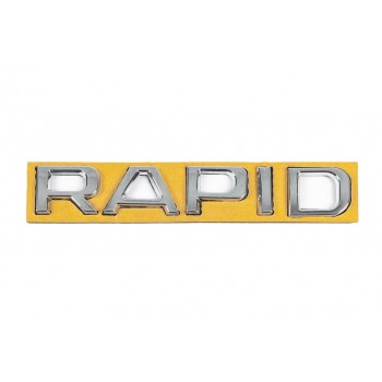 Напис Rapid (130 мм на 22мм) для Skoda Rapid 2012-2019 рр