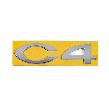 Напис C4 8665.Y4 (108мм на 30мм) для Citroen C-4 2004-2010 рр