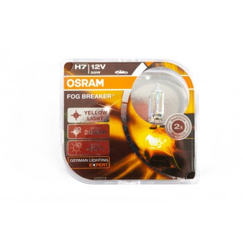 Лампа фары Osram H7 55W Fog Breaker 62210FBR Лампа фары Osram H7 55W Fog Breaker 62210FBR