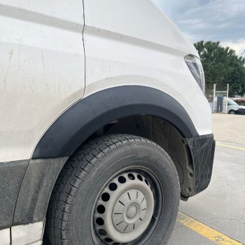 Накладки на арки широкі (4 шт, чорні) для Volkswagen Crafter 2016- рр