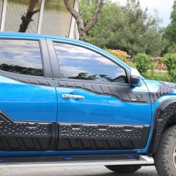 Верхние молдинги дверей 2019-2025 (6 шт, ABS) для Mitsubishi L200