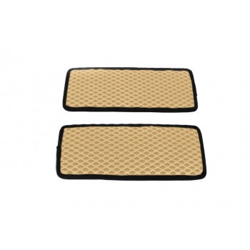 Полиуретановые коврики на пороги (2 шт, EVA, Бежевый) для Citroen Jumper 2007-2025 гг
