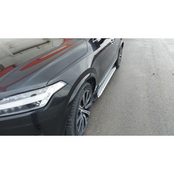 Бокові пороги Shining (2 шт., Алюміній) для Volvo XC90 2015- рр