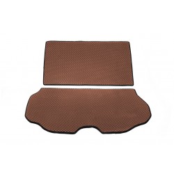 Килимок багажника з 2 частин (EVA, Коричневий) для Volvo XC70 2007-2013 рр