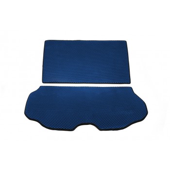 Килимок багажника з 2 частин (EVA, Синій) для Volvo XC70 2007-2013 рр