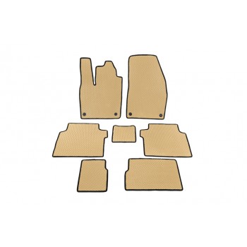 Коврики EVA (3 ряда, Бежевый) для Volkswagen ID.6