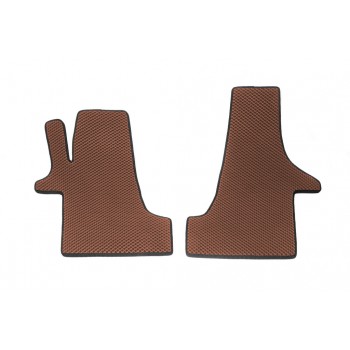 Килимки EVA (Коричневий, передні, для 2-20251) для Volkswagen T5 Caravelle 2004-2010 рр