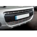 Накладки на решетку (2 част., нерж.) OmsaLine - Итальянская нержавейка для Peugeot Partner Tepee 2008-2018 гг