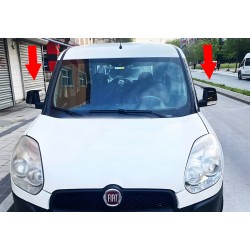 Накладки на зеркала BMW-Style (2 шт) для Fiat Doblo II 2010-2022 гг