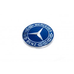Заглушка замість емблеми на капот Mercedes (синя, 57мм) для Тюнінг Mercedes
