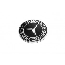 Заглушка замість емблеми на капот Mercedes (чорна, 57мм) для Тюнінг Mercedes