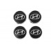 Ковпачки диски чорні hyun60tur-bl (59мм на 55мм, 4 шт) для Тюнінг Hyundai