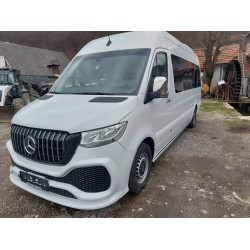 Передний бампер с решеткой ABS (под покраску) для Mercedes Sprinter W907/W910 2018- гг