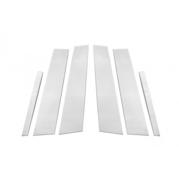 Накладки на дверные стойки (нерж) для Renault Megane III 2009-2016 гг