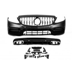 Комплект обвесов с диффузором V2 (дизайн C63 AMG) для Mercedes C-сlass W205 2014-2021 гг