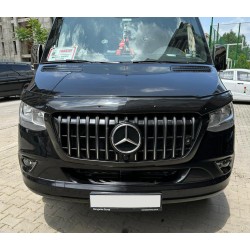Передняя решётка GT Chrome Eco (бюджетная накладка) для Mercedes Sprinter W907/W910 2018- гг