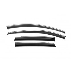 Ветровики с хромом Niken Luxury (4 шт) для Volkswagen ID.4