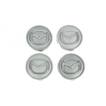 Колпачки диски серые maz5955tur-sir (59мм на 55мм, 4 шт) для Тюнинг Mazda