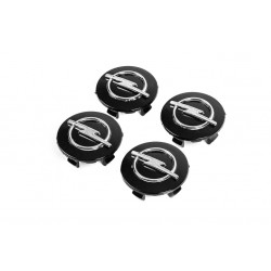 Ковпачки на диски 55/43мм op5543b (чорні, 4 шт) для Тюнінг Opel