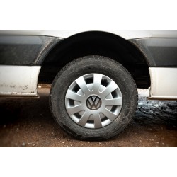 Колпаки серые ABS (1-катковый, 4 шт) для Volkswagen Crafter 2006-2016 гг