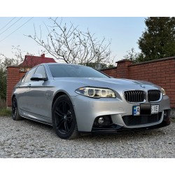 Накладка на передний бампер DPT Lip V-1 (для M-Performance, черный глянец) для BMW 5 серия F-10/11/07 2010-2016 гг