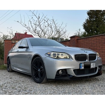 Накладка на передний бампер DPT Lip V-1 (для M-Performance, черный глянец) для BMW 5 серия F-10/11/07 2010-2016 гг