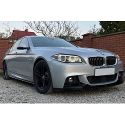 Бокові пороги DPT V-1 (чорний глянець) для BMW 5 серія F-10/11/07 2010-2016 рр