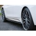 Бокові пороги DPT V-1 (чорний глянець) для BMW 5 серія F-10/11/07 2010-2016 рр