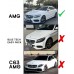 Накладка на передний бампер DPT V1 (2014-2018, только для AMG-Line, черный глянец) для Mercedes C-сlass W205