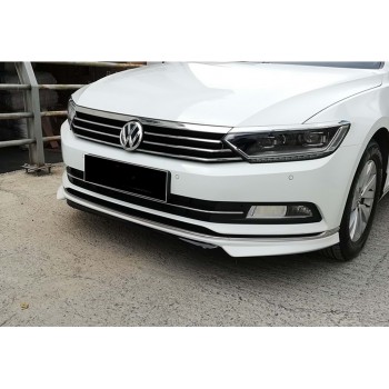 Накладка на передній бампер DPT Lip (2015-2019, під фарбування) для Volkswagen Passat B8 рр