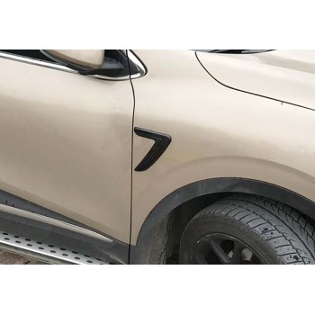 Універсальні бокові зябра DPT V-3 (ABS) (2шт) (чорний глянець)