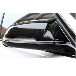 Кришки на дзеркала M-Style (З защіпками, 2 шт) для BMW 3 серія F-30/31/34 2012-2019 рр