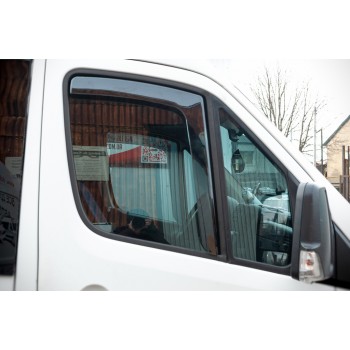 Ветровики вставные (полупрозрачные, 2 шт., Cagatay) для Mercedes Sprinter W906 2006-2018 гг