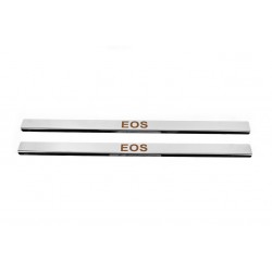 Накладка на пороги Carmos (2 шт, нерж) для Volkswagen EOS 2006-2011 гг