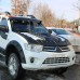 Накладка на капот V4 (ABS) для Mitsubishi L200 2006-2015 гг