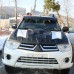 Накладка на капот V4 (ABS) для Mitsubishi L200 2006-2015 гг