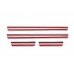 Накладки на пороги Carmos V3 (4 шт, нерж.) для Mitsubishi Lancer 9 2004-2008 рр