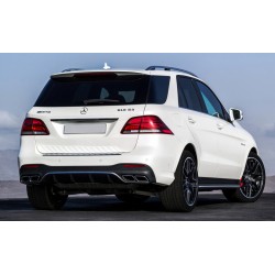 Задній дифузор для GLE (дизайн GLE63) для Mercedes GLE/ML сlass W166